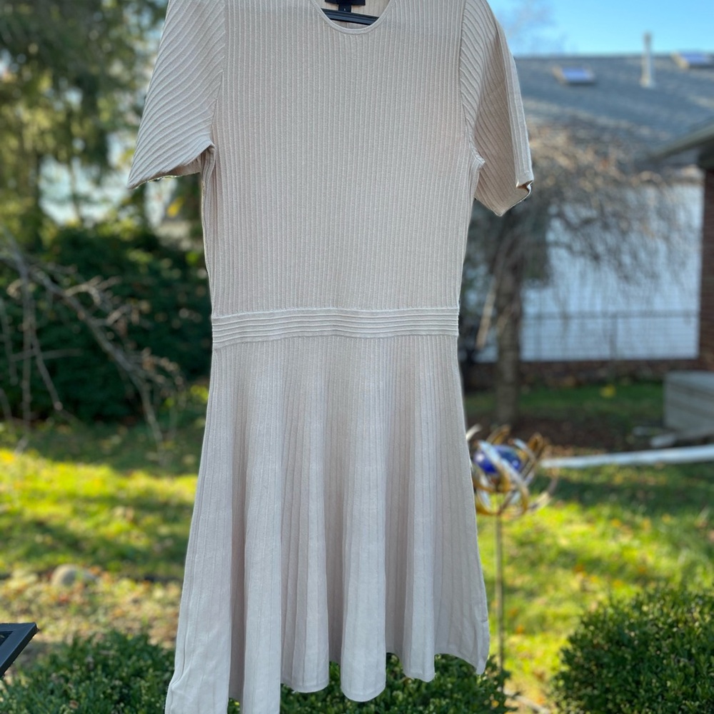 NWT - Ann Taylor Ribbed Flare Sweater Dress